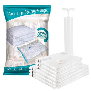Sacs de rangement sous vide à fermeture éclair pour couettes et couvertures, sacs de rangement gain de place, scellant sous vide, sacs de rangement pour vêtements - Product Image 1