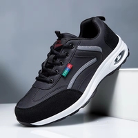 Baskets décontractées pour hommes en cuir PU léger avec coussin d'air, grande taille, chaussures de sport pour hommes, Zapatos Deportivos Running