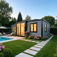 Casa Contenedor Portátil Prefabricada y Expandible de 20 Pies/40 Pies, Casa Modular a Prueba de Huracanes, Diseño Moderno, Interior de Lujo, Familiar