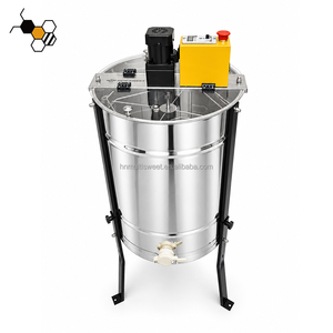 Extracteur <span class=keywords><strong>de</strong></span> miel électrique centrifuge amélioré en acier inoxydable 304 à 4 cadres avec moteur sans balais à couple constant, garantie <span class=keywords><strong>de</strong></span> 2 ans - Product Image 2