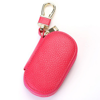 Porte-monnaie en cuir véritable souple 2026, simple et portable, avec porte-clés, mini sacs à fermeture éclair pour monnaie, protège-clés, étui pour clés de voiture