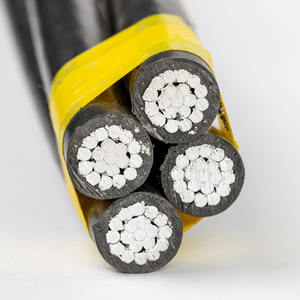 High-strength Customized Flat Overhead Insulated PVC Power Cables and Wires with Insulated <b>Aluminum</b> Conductors - Product Image 6