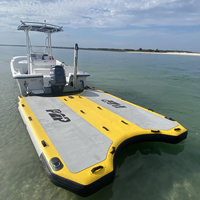 Plate-forme de quai flottant gonflable pour sports nautiques Plate-forme flottante gonflable pour divertissement Sea Jetski Yacht Dock