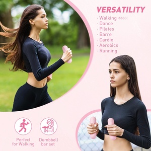 Portable Women's Solid Silicone Dumbbells for Arm Training Home Yoga Dumbbells <b>Small</b> <b>Weight</b> Exercise Equipment - Product Image 6