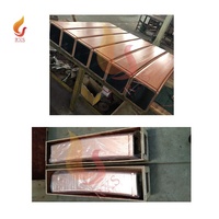 Tube de moule en cuivre carré rond RXS 80 mm 130 mm pour lingots d'acier, pièces de rechange de machine de coulée continue CCM, coulée verticale