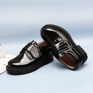 Zapatos Oxford Negros de Cuero Genuino, Estilo Británico, para Niños de Primaria y Secundaria, Zapatos de Vestir para Escolares - Product Image 4