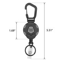 Mosquetón de Escalada para Exteriores de Acero Engrosado de 10 mm, de Alta Elasticidad, Telescópico, para Llavero de Coche, Modelo 2, el Más Vendido