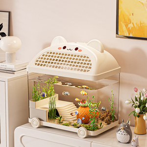 Bassin d'élevage de tortues <span class=keywords><strong>en</strong></span> plastique PC transparent de haute qualité et boîte de rangement pour reptiles avec nettoyage facile, <span class=keywords><strong>aquarium</strong></span> et bassin à poissons - Product Image 1