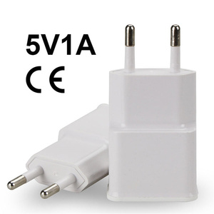 Chargeur mural USB 5V1A 5W, prise US/<span class=keywords><strong>Euro</strong></span>, chargeur <span class=keywords><strong>portable</strong></span>, adaptateur secteur 5V 1A, chargeur mural USB pour <span class=keywords><strong>téléphone</strong></span> <span class=keywords><strong>portable</strong></span>, directement de l'usine - Product Image 1