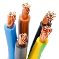 Cable BV BVR de Precio de Fábrica, 1.5-40mm², Conductor de Cobre, Aislamiento de PVC, 450/750V, Cable Eléctrico para Construcción y Hogar