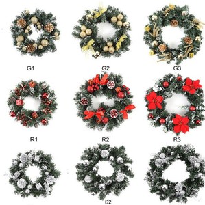 Guirlande <span class=keywords><strong>de</strong></span> Noël en PVC en gros 2025, porte-panier <span class=keywords><strong>de</strong></span> Noël, guirlande décorative florale pour la saison festive - Product Image 2