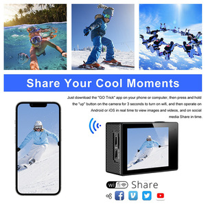 กล้องแอคชั่น 4K อัลตร้าเอชดี ไวไฟ กันน้ำได้ลึก 30 เมตร พร้อมรีโมทคอนโทรลและอุปกรณ์เสริมสำหรับกีฬาและการใช้งานกลางแจ้ง - Product Image 4