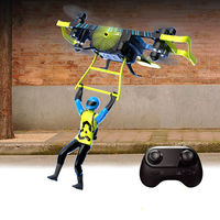 Flying Man 2.4G Mini Drone Quadricoptère RC avec Maintien d'Altitude, Gyroscope 6 Axes et Télécommande 2.4GHz, Idéal pour les Stunts