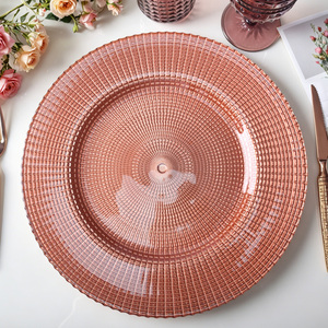 Assiettes de présentation <span class=keywords><strong>en</strong></span> verre opale or et argent, bord doré, couleur personnalisée, formes multiples, texture design pour mariage - Vente <span class=keywords><strong>en</strong></span> gros à prix réduit - Product Image 3