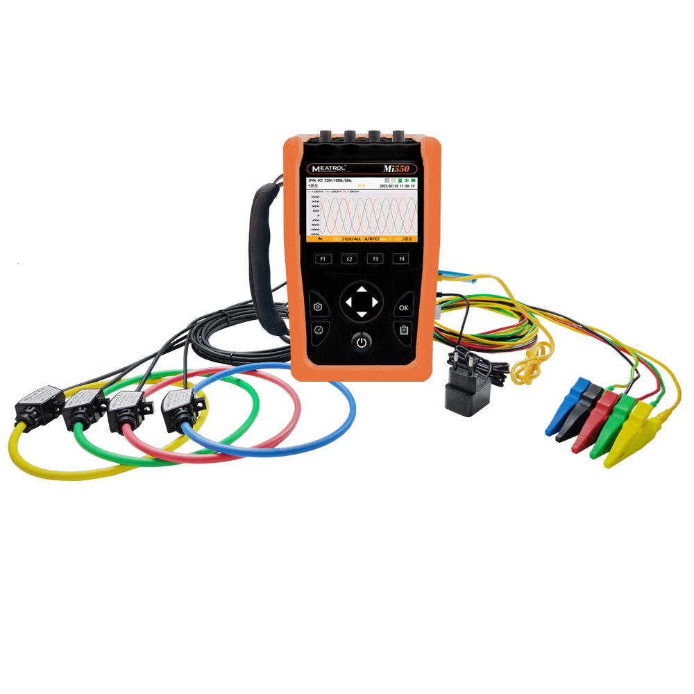 Power quality analyzer MEATROL Mi550 MRC-36 Trend graphic Electric Energy meter 32GB Data logger