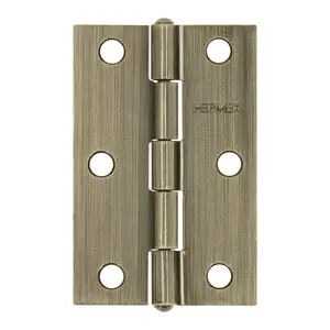 Master con unità 200 cerniera rettangolare 2-1/2 'ottone antico, HERMEX - Product Image 1