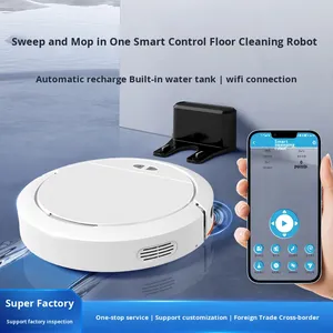 Robot Aspirador Inteligente Totalmente Automático para Uso Doméstico, Control por Voz USB, Control por Aplicación, Incluye Recarga Automática y Función de Fregado - Product Image 3