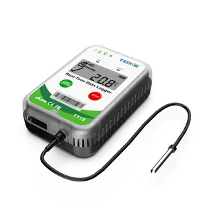 Tzone Real-Time Wifi Gps 4G Data Logger Multifunctionele Koude Ketting Truck Transport Temperatuur Vochtigheid Data Logger