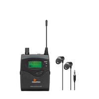 Pour Panvotech système de guide touristique sans fil à longue portée moniteur intra-auriculaire microphone à condensateur d'écoute acoustique pour scène