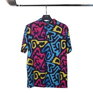 Polo à manches courtes pour homme, respirant et à séchage rapide, avec impression par sublimation, tissu respirant et amusant pour le golf - Product Image 2