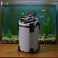 Filtre cylindrique moderne en plastique 50 L à 3 étapes pour circulation silencieuse de l'eau pour aquariums et accessoires de pisciculture