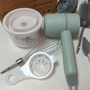 Dropshipping 8 in 1 <strong>Electric</strong> Vegetable Chopper <strong>Electric</strong> Kitchen <strong>Brush</strong> Egg Beater Mixer Handheld Multifunctional Cleaner - Product Image 3