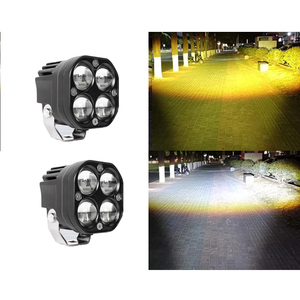 Punto de conducción <span class=keywords><strong>LED</strong></span> de dos colores de 3 pulgadas, foco auxiliar todoterreno blanco y amarillo, 4x4 para camiones, cubo, lámpara antiniebla <span class=keywords><strong>LED</strong></span> para bicicleta y motocicleta - Product Image 1