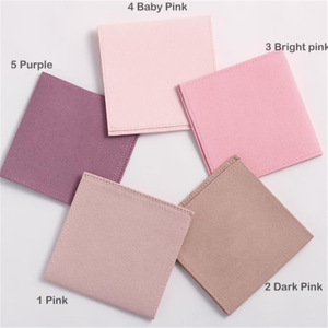 Custom design logo soft micro fiber jewelry packaging pouch and box, Personalized suede microfiber envelope jewelry pouch