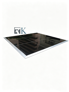 Piso de Baile de Paneles Negros de Instalación Rápida para Bodas, Ceremonias, Banquetes, Hoteles y Uso en Interiores - Product Image 1