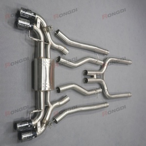 76mm Stainless Steel Catback Exhaust System Valved Muffler for BMW M5 F90 S63 4.4T Exhaust Pipe - Product Image 6