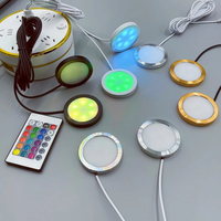 Base de lampe LED 3W alimentée par USB pour imprimante 3D, éclairage de modèle DIY avec télécommande RGB, éclairage de comptoir de présentation de bijoux sous armoire