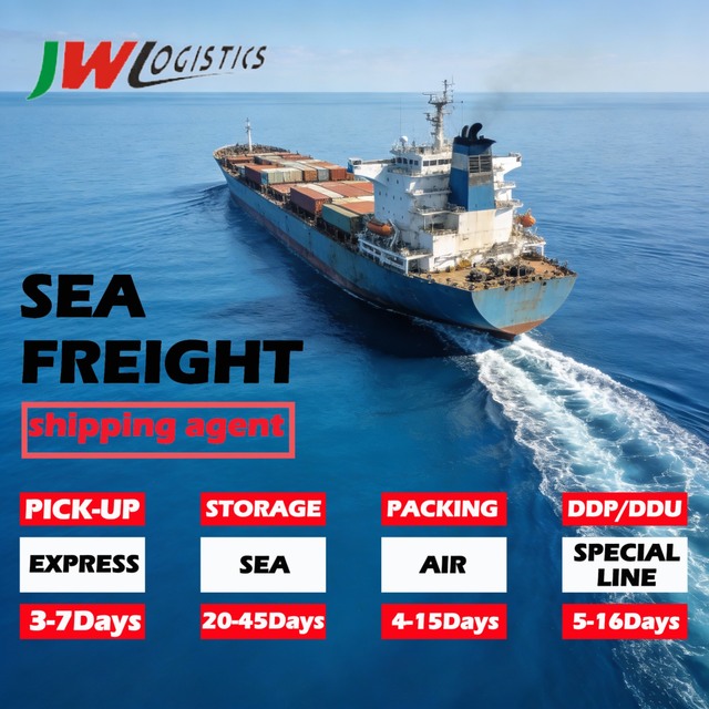 Top 3 Logistics Services Sea Shipping Agent Container Shipping LCL Express Shipping Agent in China to UK/USA/CA DDP DDU Services