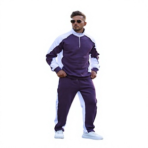 Conjunto de Suéter para Hombre, Estilo Urbano, Deportivo e Informal, Cuello Redondo, Tejido Jacquard Texturizado, Sólido, Transpirable, Ecológico e Impermeable, para Otoño - Product Image 1