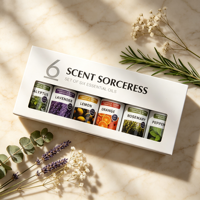 Ensemble d'huiles essentielles 100% pures pressées à froid avec des ingrédients biologiques pour tous les types de peau - Bienfaits pour l'aromathérapie et les soins de la peau