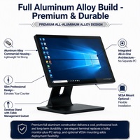 Terminal de point de vente Sandu 15,6 pouces avec écran tactile, processeur Intel I5, Windows, Bluetooth 5.2/Wi-Fi 6, garantie d'un an pour les solutions de caisse en magasin
