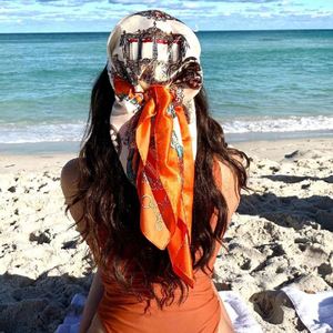 Xx117 Print 100% Scarves Printing Service Designer Women Hair Square Custom Silk Scarf With Logo - Product Image 4