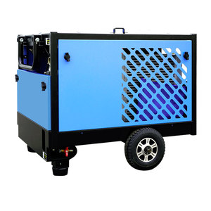 50 CFM 11Kw vành đai nhỏ điều khiển xăng/động cơ diesel Máy nén khí di động với bánh xe - Product Image 4