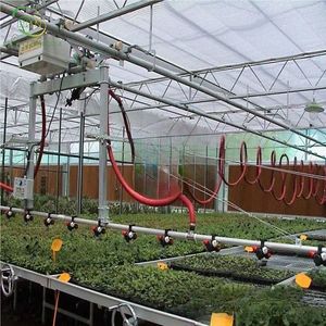 <span class=keywords><strong>Grande</strong></span> <span class=keywords><strong>table</strong></span> <span class=keywords><strong>de</strong></span> culture hydroponique pour pépinière avec bancs roulants, structure en acier galvanisé à chaud - Product Image 6