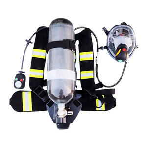 Máscara Facial Completa de Fibra de Carbono con Cilindro Antivaho para Rescate de Emergencia en Incendios, Aparato de Respiración de Aire, Producto de Seguridad - Product Image 4