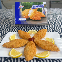 En gros, Nuggets de poisson pollock panés surgelés, croustillants, prêts pour friteuse à air, en vrac, pour l'accompagnement de bière