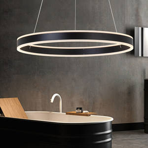 <span class=keywords><strong>Lampadario</strong></span> anello lampada <span class=keywords><strong>a</strong></span> sospensione in cristallo led, anelli circolari oro nero lusso moderno lampada <span class=keywords><strong>a</strong></span> sospensione ad anello <span class=keywords><strong>a</strong></span> led per sala da pranzo - Product Image 2