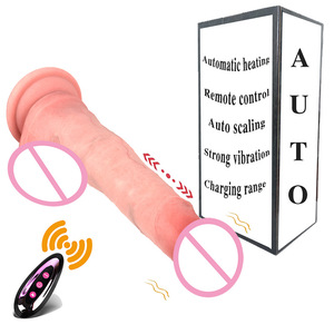 Nouvelle télécommande sans fil à chargement magnétique, télescopique, chauffante, en silicone liquide, simulant un dildo DY-DH092GF - Product Image 1