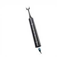 Fil dentaire électrique pour blanchir les dents, fil dentaire oral portable sans fil pour éliminer la mauvaise haleine avec gratte-langue