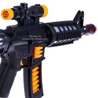 Fusil Mitrailleur Jouet Lumineux de 19 Pouces pour Jeu de Rôle Soldat Cosplay avec Son