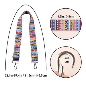 Polyester Cross-Body Messenger <b>Bag</b> <b>Strap</b> with Adjustable Wide <b>Strap</b> Woman's Fabric Belt <b>Bag</b> Accessories with Colored <b>Straps</b> - Product Image 4