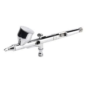 Stainless Steel crafters artists hobbyists dual action gravity feed aerographe air brush