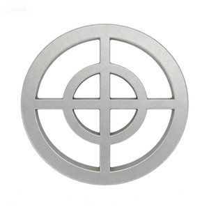 Grille circulaire en aluminium moulé à nervures croisées pour composants de circulation d'air en conduite industrielle (vente en gros) - Product Image 2