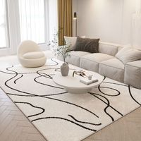 Tapis de luxe pour salon, grand tapis moderne pour la décoration de la maison, tapis moelleux et doux, revêtement de sol en promotion