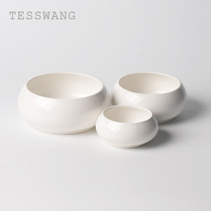 Vajilla de Cerámica Blanca Nórdica con Logotipo Personalizado al por Mayor, Platos y <span class=keywords><strong>Tazones</strong></span> de Porcelana Duraderos para Catering y Restaurantes - Product Image 3