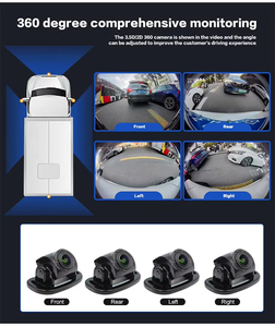 10.1 Inch 360 Surround Panorama Màn Hình 4-Kênh AHD 1080P AI 3D 360 Độ Hệ Thống <span class=keywords><strong>Camera</strong></span> Không Thấm Nước Xe Tải Hệ Thống Giám Sát - Product Image 6